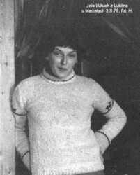 Jola Wituch z Lublina u Maciatych. 3 II 1979, fot. H.