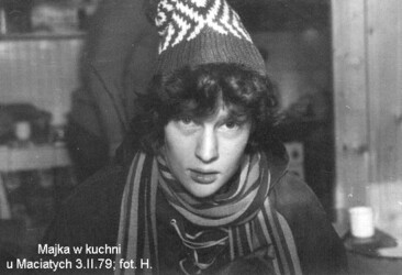 Majka w kuchni u Maciatych. 3 II 1979, fot. H.