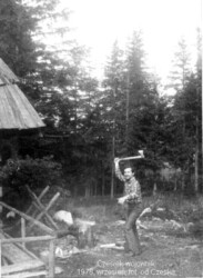 Czesiek wojownik. 1978, wrzesień, fot. od Cześka.