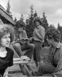 Sierpień'73. Ewa, kto??, Paweł, Marylka.