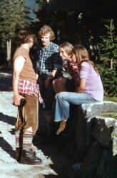 Wrzesień'73. Przed Murowańcem. Gaba, Janek, Jadzia mała, Alicja
